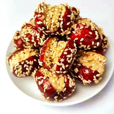 芝麻枣夹核桃 白芝麻红枣核桃 227克/盒 厂家批发 现货现发4盒图5
