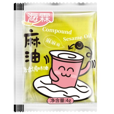 海霖外卖麻油小包4g袋装藤椒花椒油麻辣烫米线可制图案LOGO1箱图3