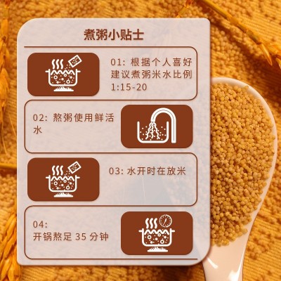 2.5kg沁州黄小米塑袋杂粮山西特产小米五谷杂粮小黄米粗粮1袋图4