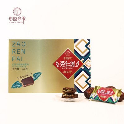 枣仁派228g/盒 枣夹核桃蜜饯果干健康零食坚果红枣大枣独立包装2盒