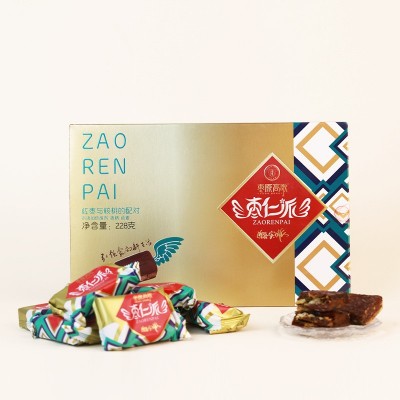 枣仁派228g/盒 枣夹核桃蜜饯果干健康零食坚果红枣大枣独立包装2盒图2