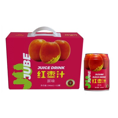 枣原高歌红枣饮料246ml*12罐红枣汁果汁天然健康营养早餐整箱批发200箱