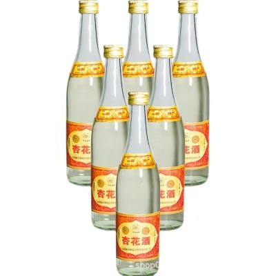 80年代原箱陈年高粱老酒53度杏花酒水清香型白酒整箱基酒批发6瓶