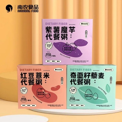 南农紫薯魔芋代餐粥五谷杂粮代餐粉饱腹低减早餐即食食品2盒图3