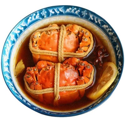 花雕熟醉蟹 即食6只蟹全母 醉蟹大闸蟹香辣蟹 花雕蟹熟食公母螃蟹2盒图5
