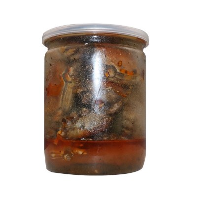 全母香辣蟹大闸蟹螃蟹即食罐装麻辣小螃蟹熟食香辣零食350g批发1盒图5