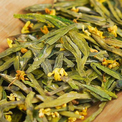 桂花龙井绿茶茶叶2024年新茶批发杭州茶叶绿茶春茶花果茶袋装现货1件图4