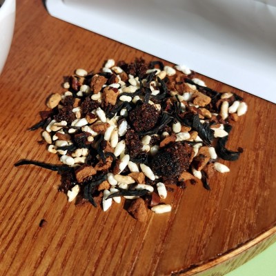 厂家批发水果茶黑糖炒米红茶10克*10包 炒米茶三角包茶2袋图4