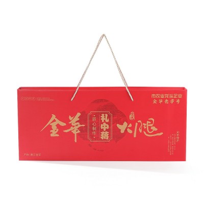 金华火腿商务礼盒装4-8斤切片礼盒农家腌制腊肉年货礼盒厂家现货1盒图2
