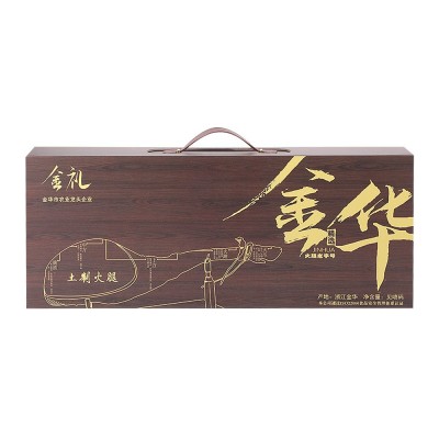 金礼整腿礼盒火腿春节年货手提送礼佳品特产棕色款高档商务礼品1盒图3