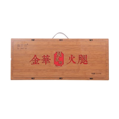 金华火腿礼盒装年货土特产腌腊制品商务送礼高档竹木盒春节礼盒1盒图4