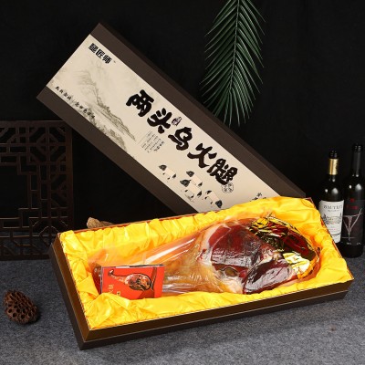 金华火腿礼盒土特产年货 两头乌农家腌制大火腿商务手提送礼佳品2盒图4