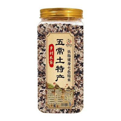 黑龙江五常七色糙米饭低糖低脂粗粮组合五谷杂粮新米黑豆燕麦 1桶图5
