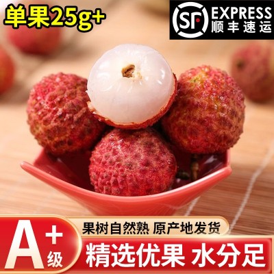 【顺丰包邮】黑叶荔枝新鲜2025荔枝老树热带孕妇水果乌叶荔枝整箱 1斤图2