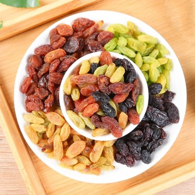代发新疆四色葡萄干无核香妃提子干袋装500g 混合多色多彩葡萄干 1袋图3