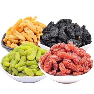 代发新疆四色葡萄干无核香妃提子干袋装500g 混合多色多彩葡萄干 1袋图5