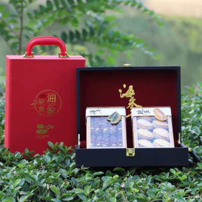年货海鲜礼盒大连特产速食海参鲍鱼双拼干货中秋礼品送长 辈礼品 1件图4