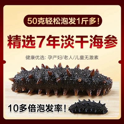 批发东海高品淡干海参干货非野生大连鲜活非辽参即食海深孕妇礼盒 1件图2