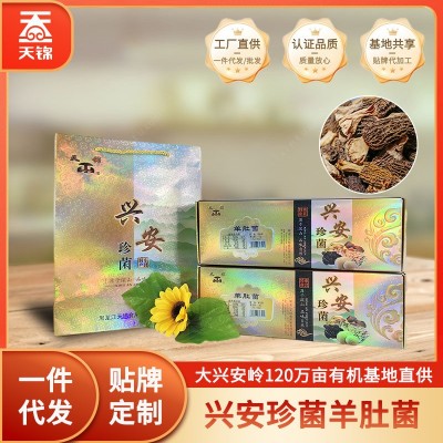 天锦有兴安机野生羊肚菌礼盒 食用菌煲汤食材东北特产山珍羊肚菌 2盒图5