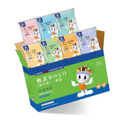 极正厂家杂粮二米饭七日混合杂粮礼盒年货伴手礼品300g*7 1件图5