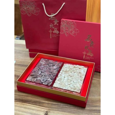 厂家直销鹿茸血片50g软支西洋参片200g中秋爆款双拼礼盒送礼代发 2盒