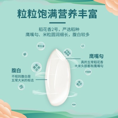新米东北五常大米稻花香2号5KG10斤真空包装一件代发 2袋图2