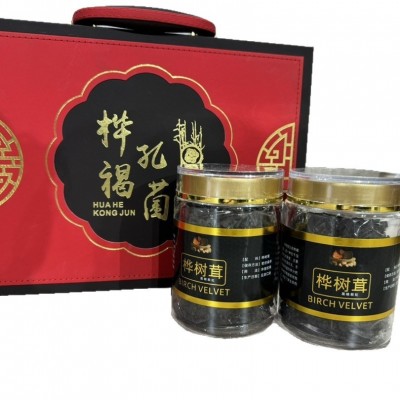 参品参桦树茸红花边黑晶礼盒 桦褐孔菌（102671）养身 1盒图5