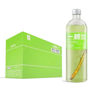 长白山人参一颗人参熬夜水瓶装批发无蔗糖480ml装 2箱图2