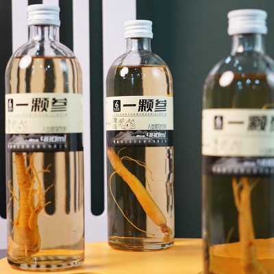 长白山人参一颗人参熬夜水瓶装批发无蔗糖480ml装 2箱图3