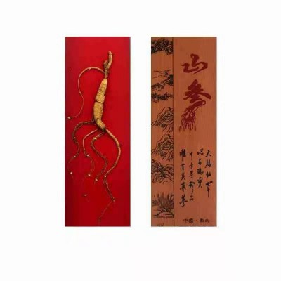 长白山人参 林下参礼盒装干参东北特产礼品批发一手货源 2盒图5