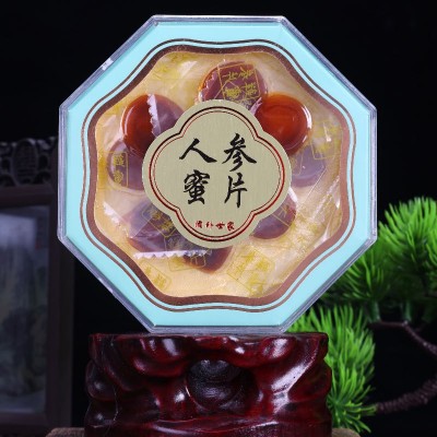 东北特产 人参四宝礼盒鹿茸片人参蜜片西洋参灵芝孢子粉过节送礼 1盒图3