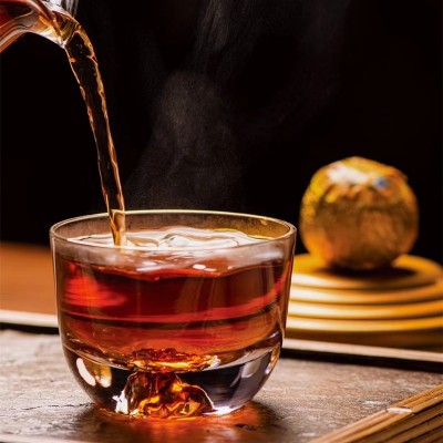 新会小青柑罐装陈皮普洱熟茶小青桔新茶叶黄金柑柑普橘子茶500克 2斤图4