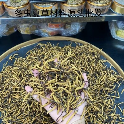 西藏那曲冬虫夏草足干头茬蛹虫草礼盒装现货批发传统滋补送礼 1g图3