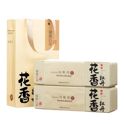 厂货通福鼎白茶正宗白牡丹茶饼干茶紧压花香白牡丹小方片茶叶礼盒 1盒图5