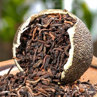 2019年三江小青柑普洱茶柑普茶熟茶小青柑散装礼盒产品 1袋图4