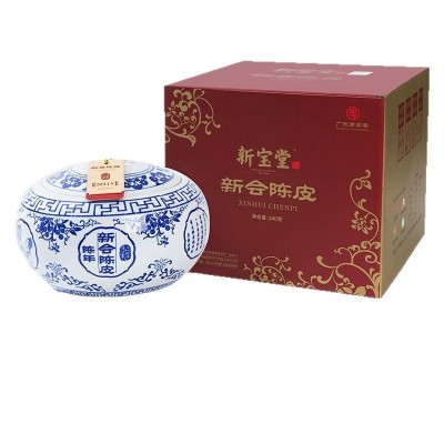 经典传承 新宝堂陈皮青花瓷礼盒陈皮批发 热销送礼收藏佳选 1罐图5