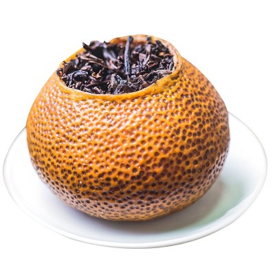 【金奖】新会特产生晒大红柑柑普茶云南宫廷陈皮普洱熟茶一件代发 1斤图5