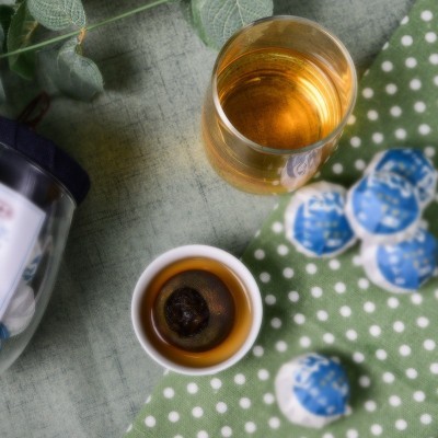 厂家现货小青柑黑茶 正宗陈香特级散装陕西特产泾阳茯茶送礼批发 1斤图2