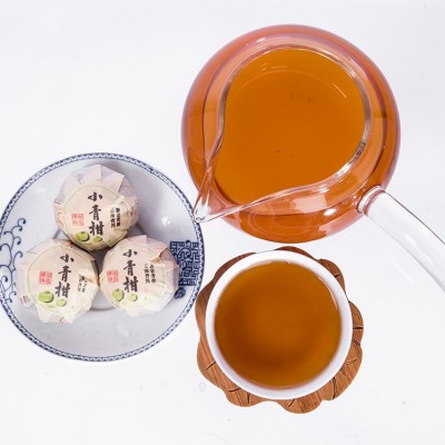 世家陈皮 新会小青柑半生晒柑普茶柑茶天马柑果普洱熟茶茶叶厂家 2斤