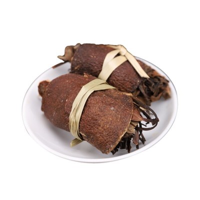 批发陈皮白茶三宝茶新会老陈皮福鼎老白茶禾杆草三宝扎代用茶500g 1斤图5