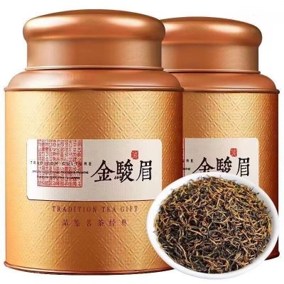 正宗金骏眉红茶茶叶2023黄芽浓香型武夷山红茶蜜香型金骏眉礼罐装 1罐图5