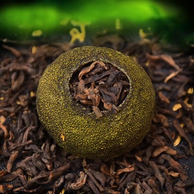 【28颗礼盒装】新会小青柑普洱茶陈皮茶叶柑普茶小青桔茶250g盒装 1盒图3