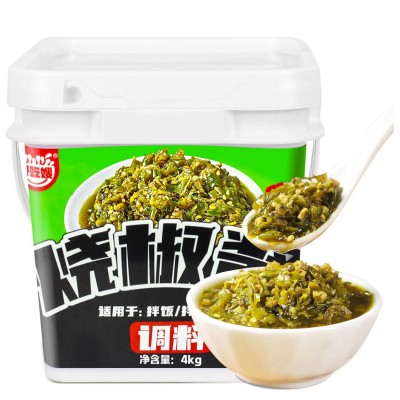 8斤大桶烧椒酱川味辣椒酱拌饭拌面下饭酱夹馍酱蘸料厂家批发商用 1桶图5