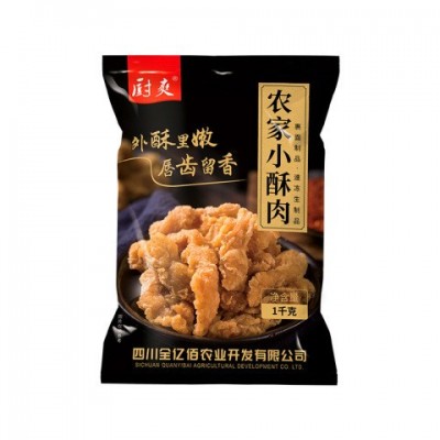 厨爽农家小酥肉1公斤/袋油炸酥肉火锅食材四川小吃预制菜批发冒菜 5包图5