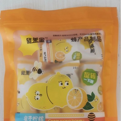 旋盖蜜 5支装柠檬蜜汁 蜂蜜水蜜头矿泉水蜂蜜 果汁瓶盖饮用水网红 2g图5