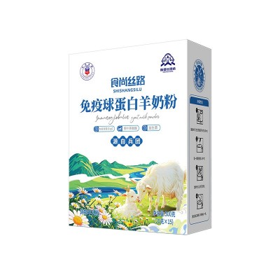 食尚丝路中老年人高钙免疫球蛋白羊奶粉厂家配方羊奶粉批发代理 1盒图5