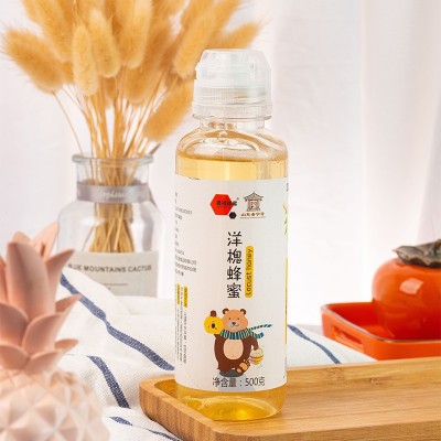 洋槐蜂蜜 挤压瓶装500克 槐花蜜 纯正 天然 农家自产 百花蜜 3瓶