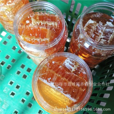 鑫蜂园实力源头蜂场农家自产当季休闲食品 1千克装现货瓶装蜂巢蜜 1瓶图4