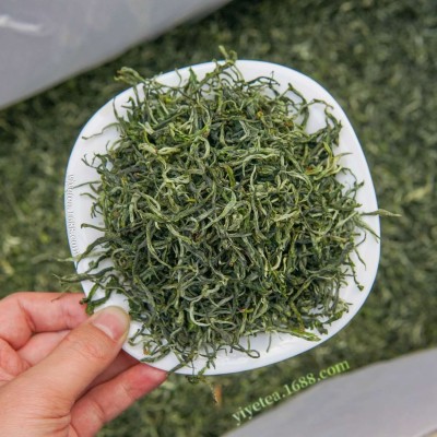2025年云南滇绿银丝绿茶翠茗散装批发高山头春茶一级滇青春尖毛峰 1斤图2