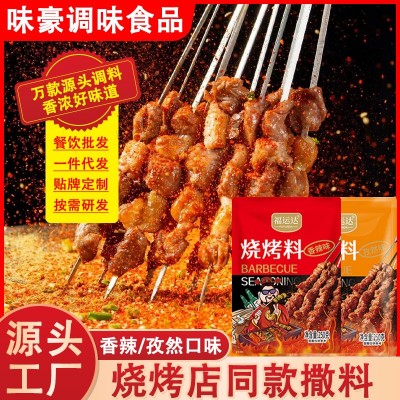 现货烧烤料家用炸串烤肉撒料摆摊夜市烤羊肉串香辣孜然淄博烧烤料 5袋